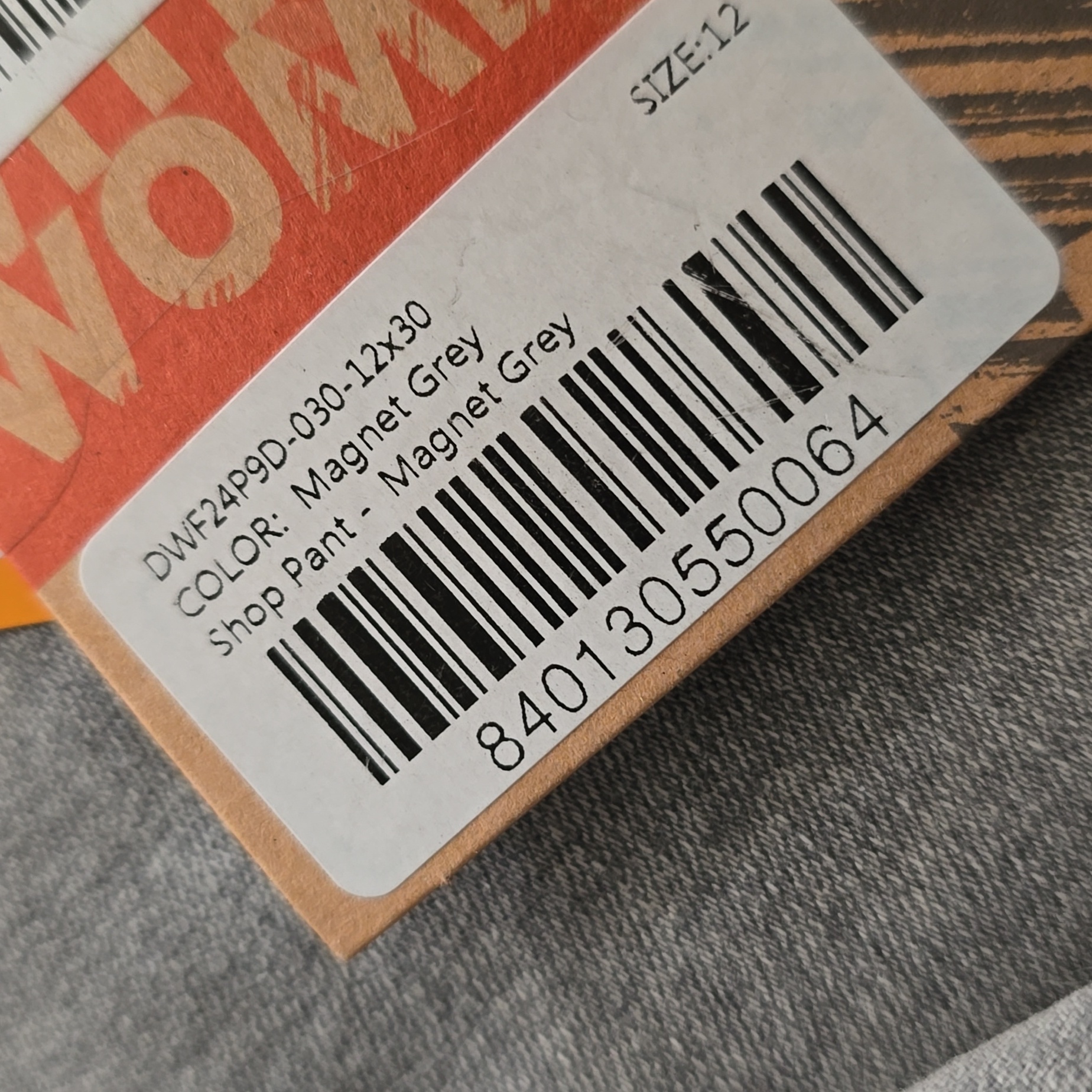 Dovetail Workwear Shop Pant Magnet Gray Nwt Womens Sz 12 30" Inseam — image 6 of 8